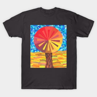 Mosaic Autumn Tree T-Shirt